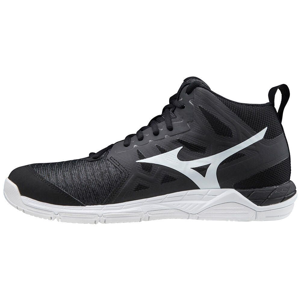 Scarpe Pallavolo Mizuno Wave Supersonic 2 Mid Uomo - Nere/Bianche/Grigie - 32759-VLBS